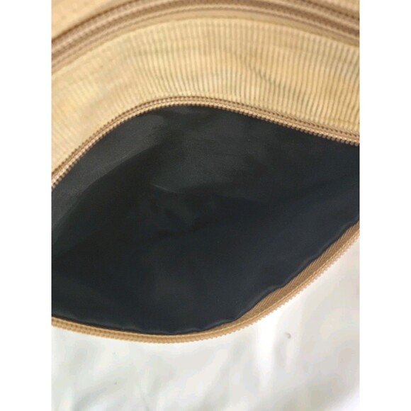 Mudd Vintage Denim Messenger Bag 00s Y2K Beige Floral Embroidered Crossbody - Picture 8 of 16